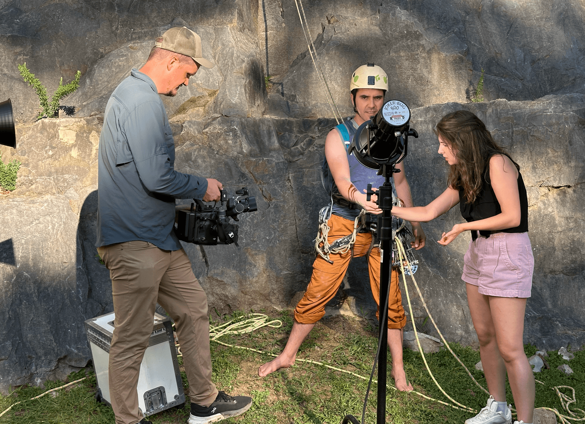 Behind the scenes - filming